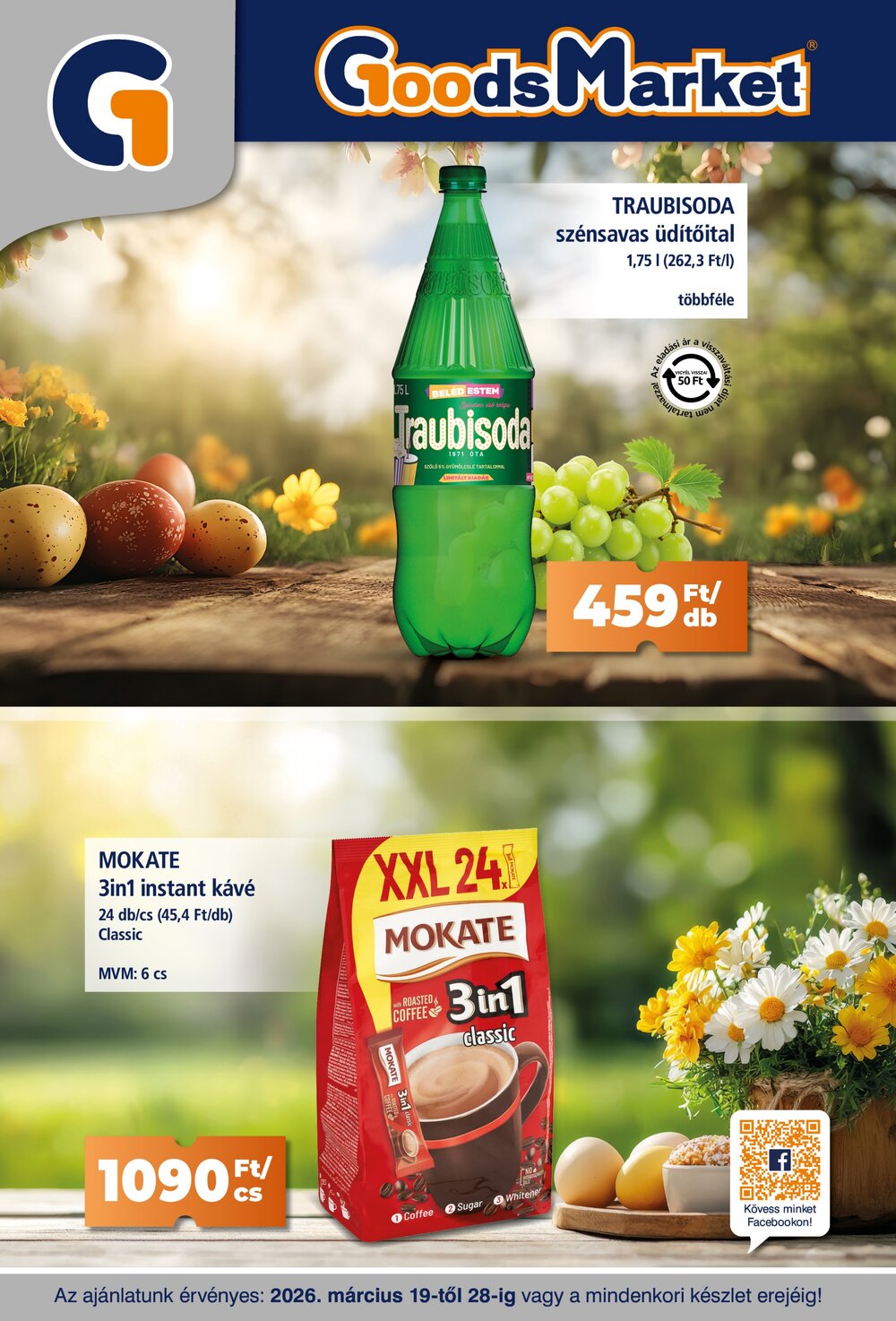 Goods Market akciós újság 2026.03.19-től - 1. oldal.