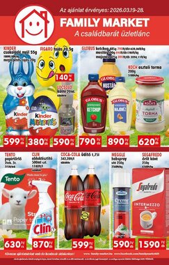 Family Market akciós újság 2026.03.19-től