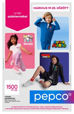 Pepco akciós újság 2026.03.19-től