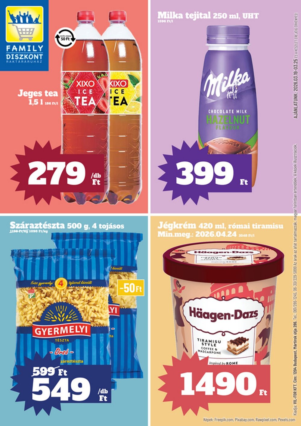 Family Diszkont akciós újság 2026.03.19-től - 1. oldal.
