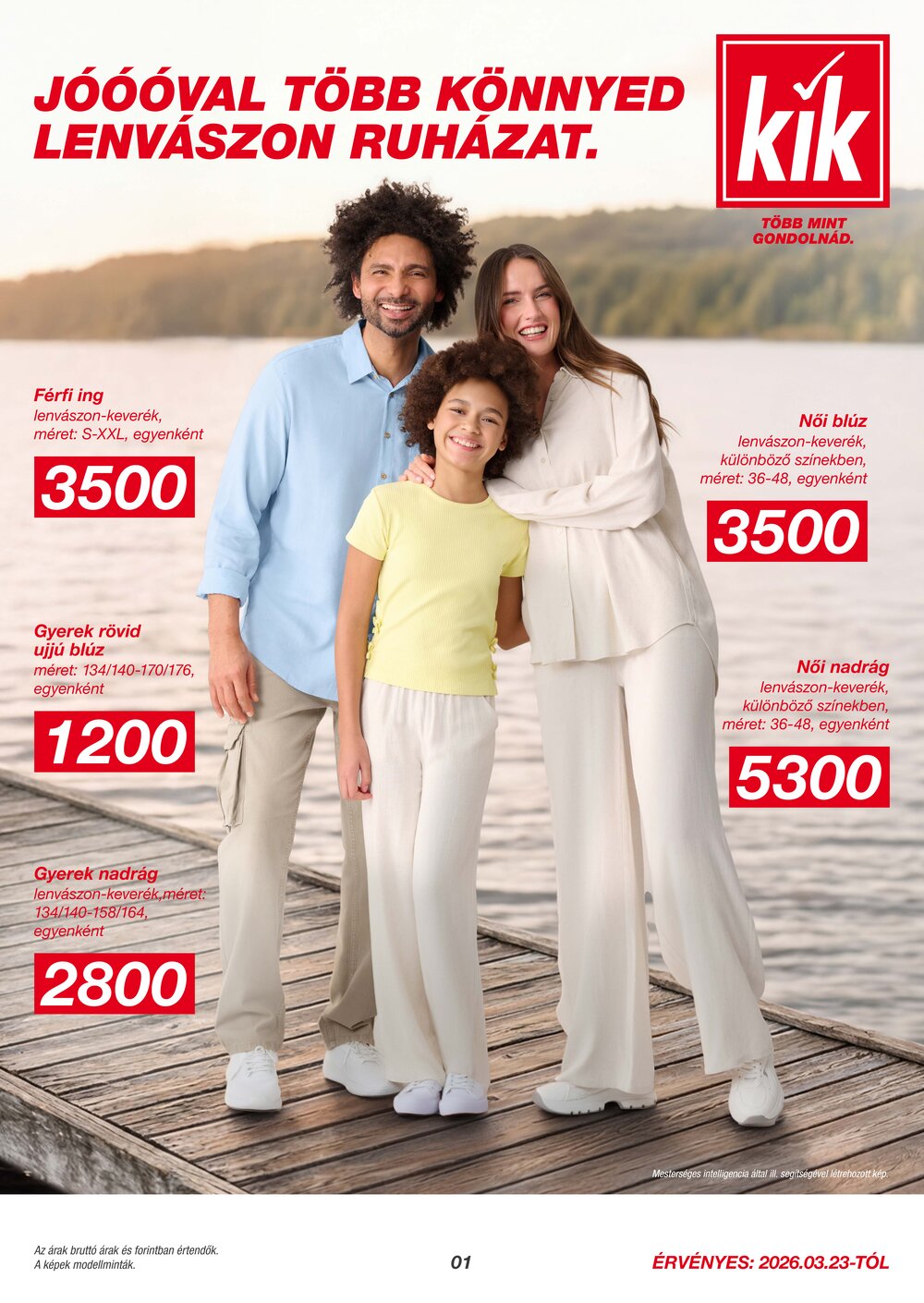 KIK akciós újság 2026.03.23-tól - 1. oldal.