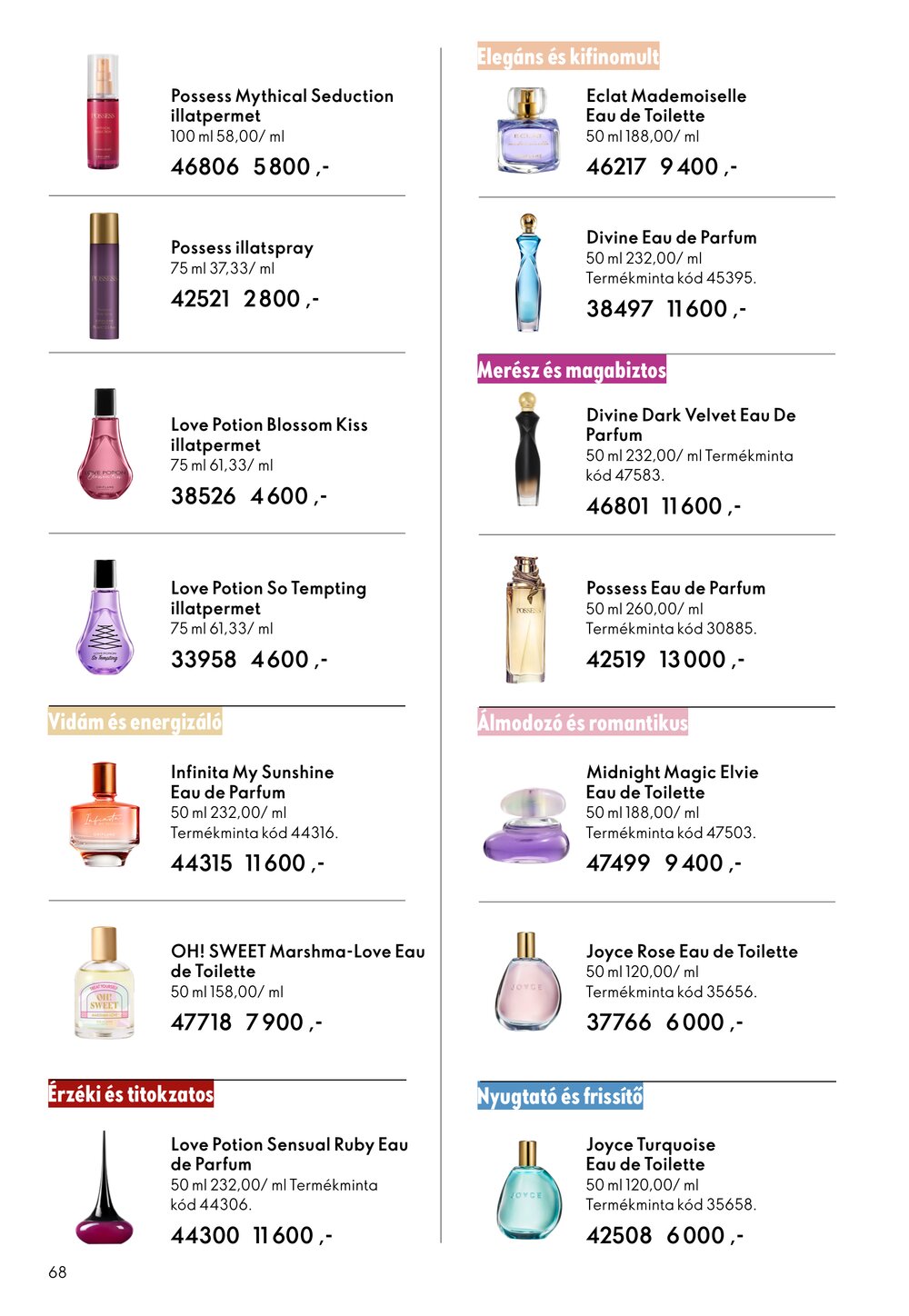 Oriflame akciós újság 2026.03.25-től - 68. oldal.