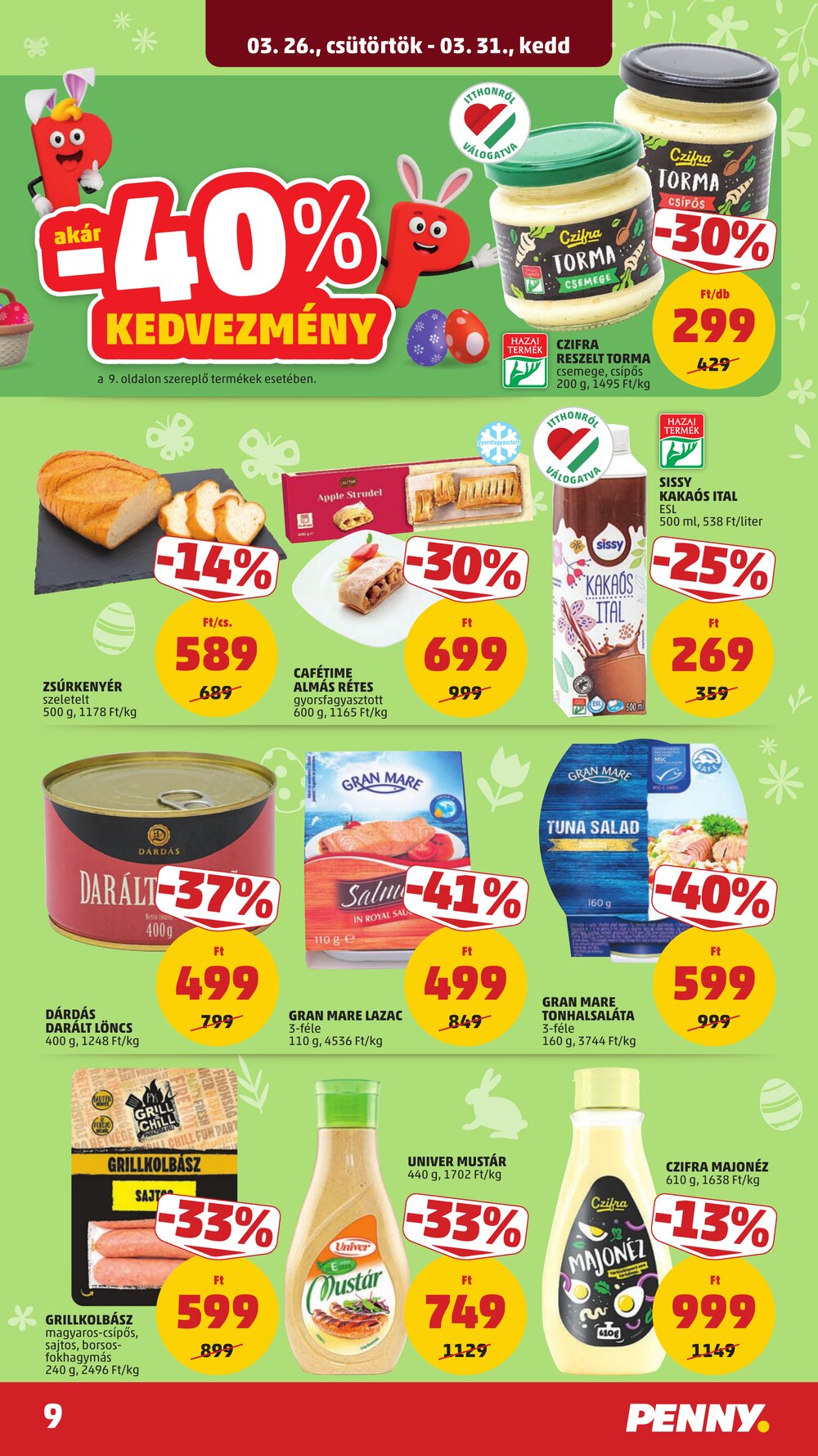 Penny Market akciós újság 2026.03.26-tól - 13. oldal.
