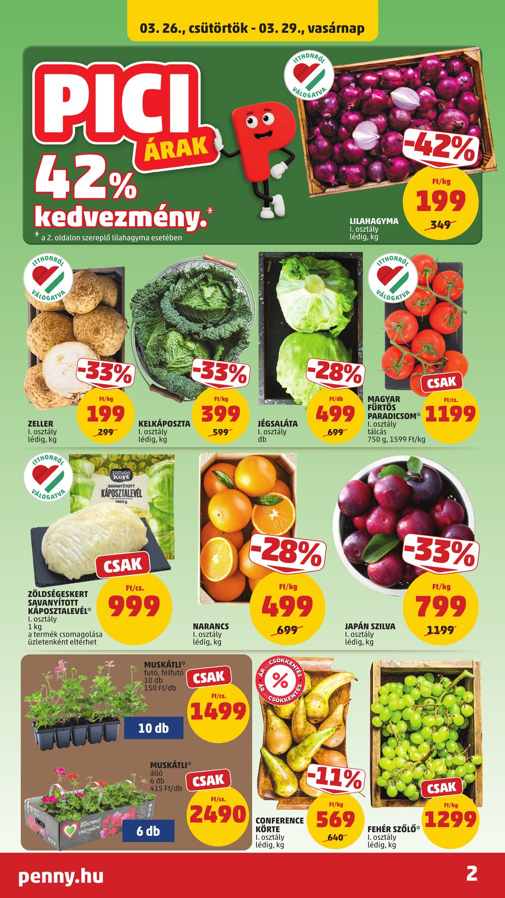 Penny Market akciós újság 2026.03.26-tól - 2. oldal.