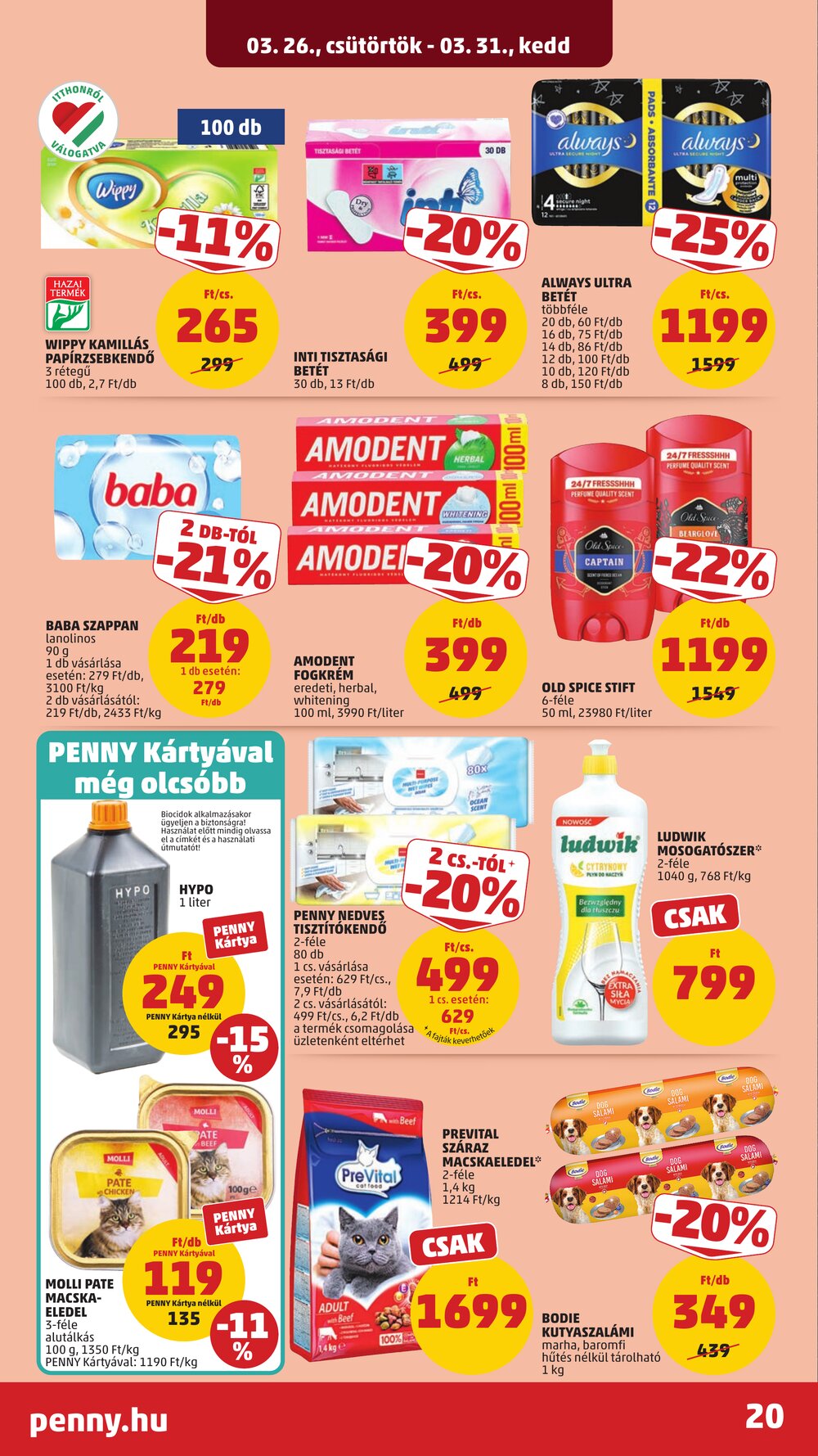Penny Market akciós újság 2026.03.26-tól - 24. oldal.