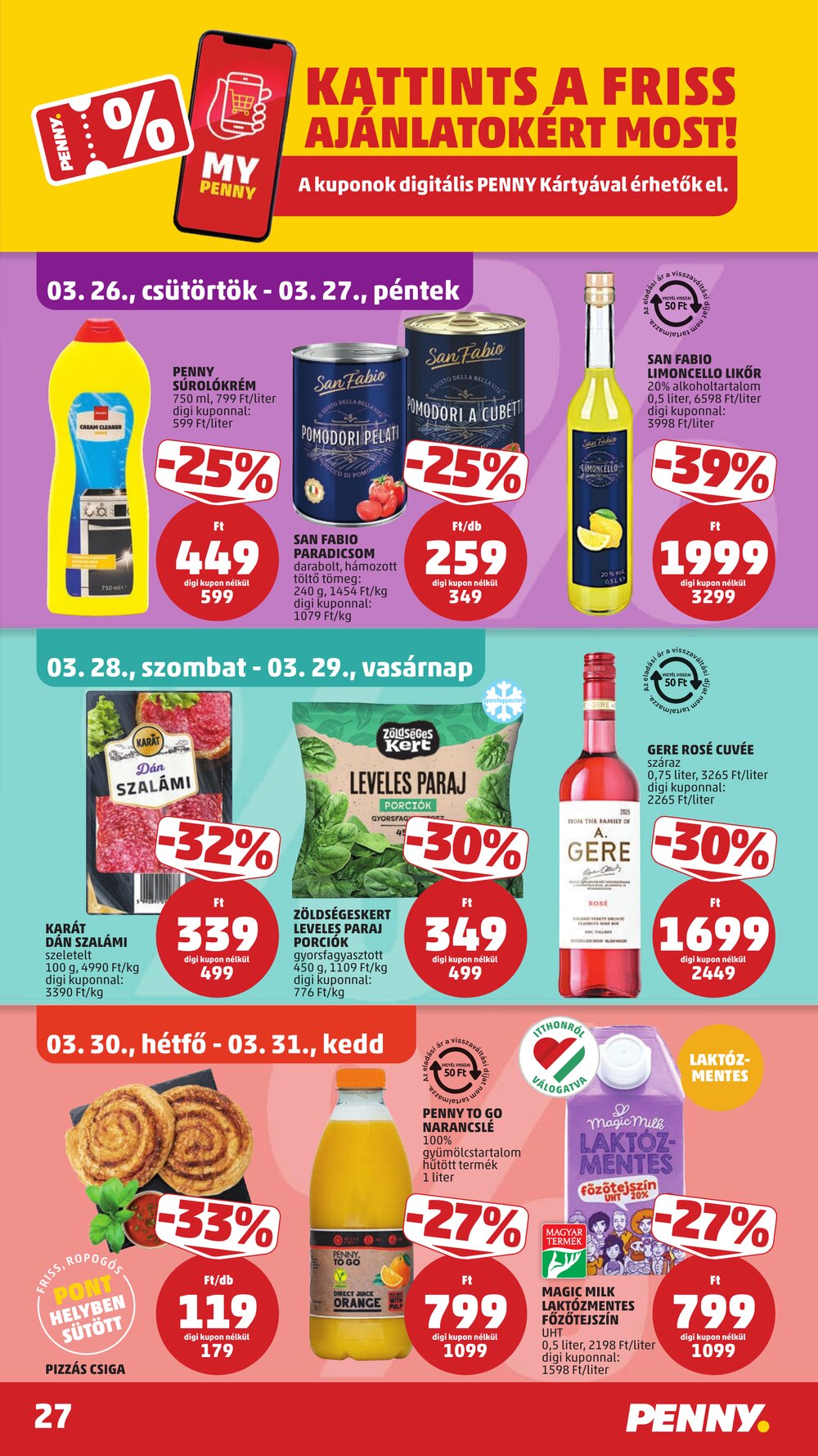 Penny Market akciós újság 2026.03.26-tól - 31. oldal.