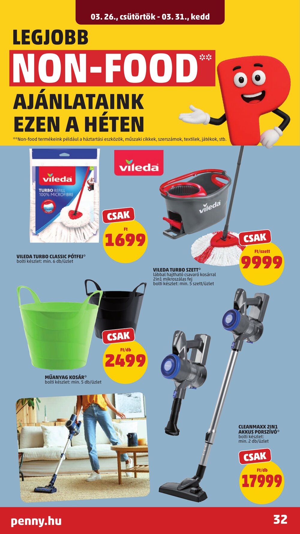 Penny Market akciós újság 2026.03.26-tól - 36. oldal.