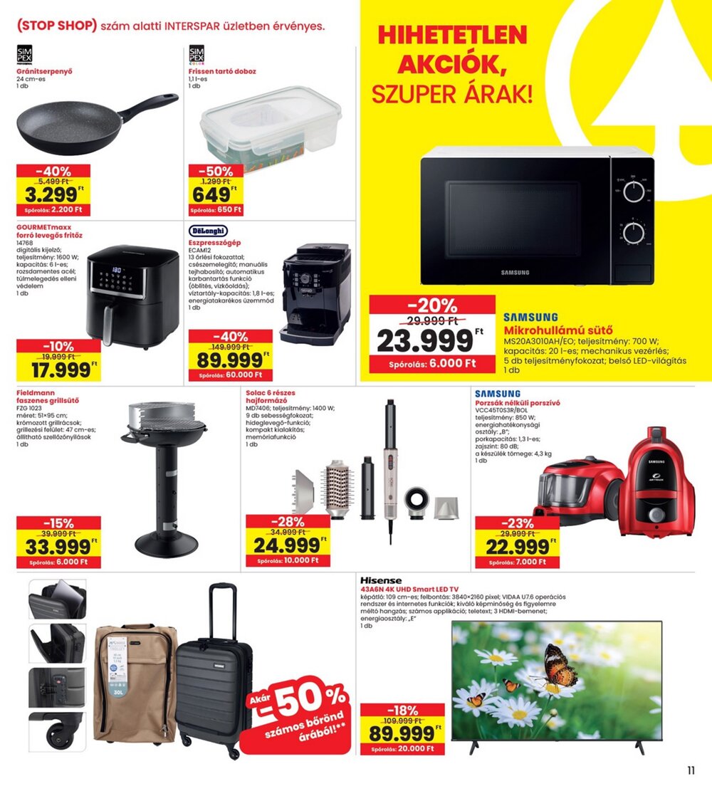 Interspar akciós újság 2026.03.26-tól - 11. oldal.
