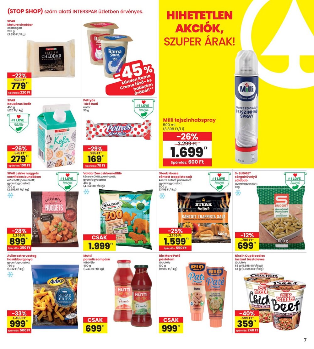 Interspar akciós újság 2026.03.26-tól - 7. oldal.