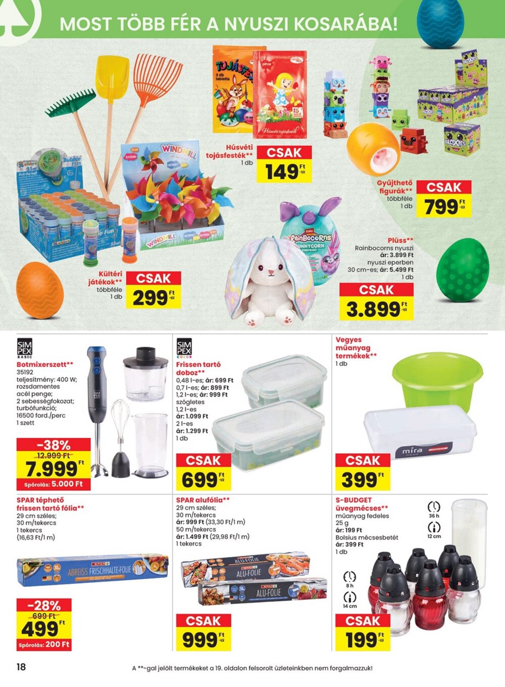 Spar akciós újság 2026.03.26-tól - 18. oldal.