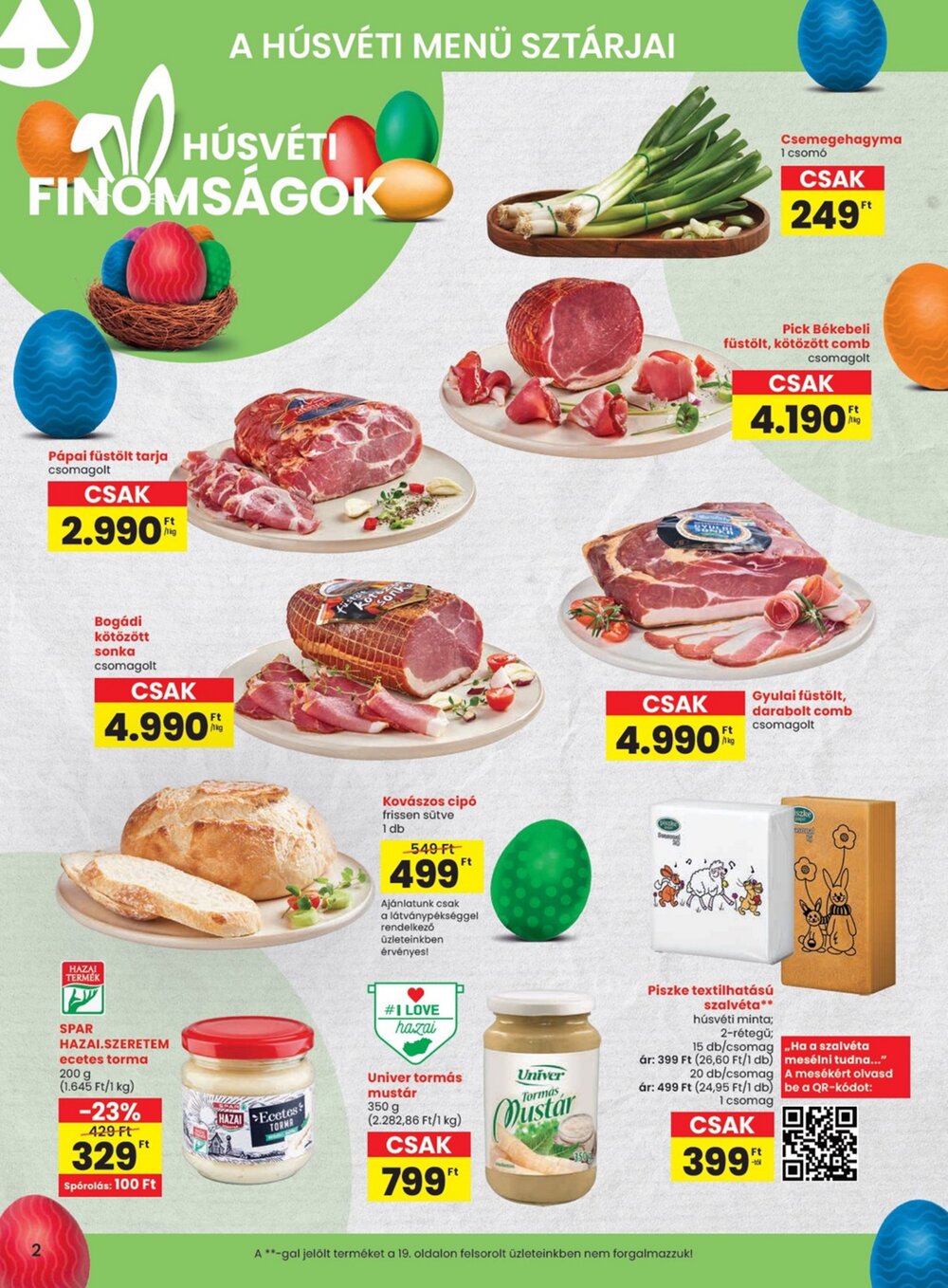 Spar akciós újság 2026.03.26-tól - 2. oldal.