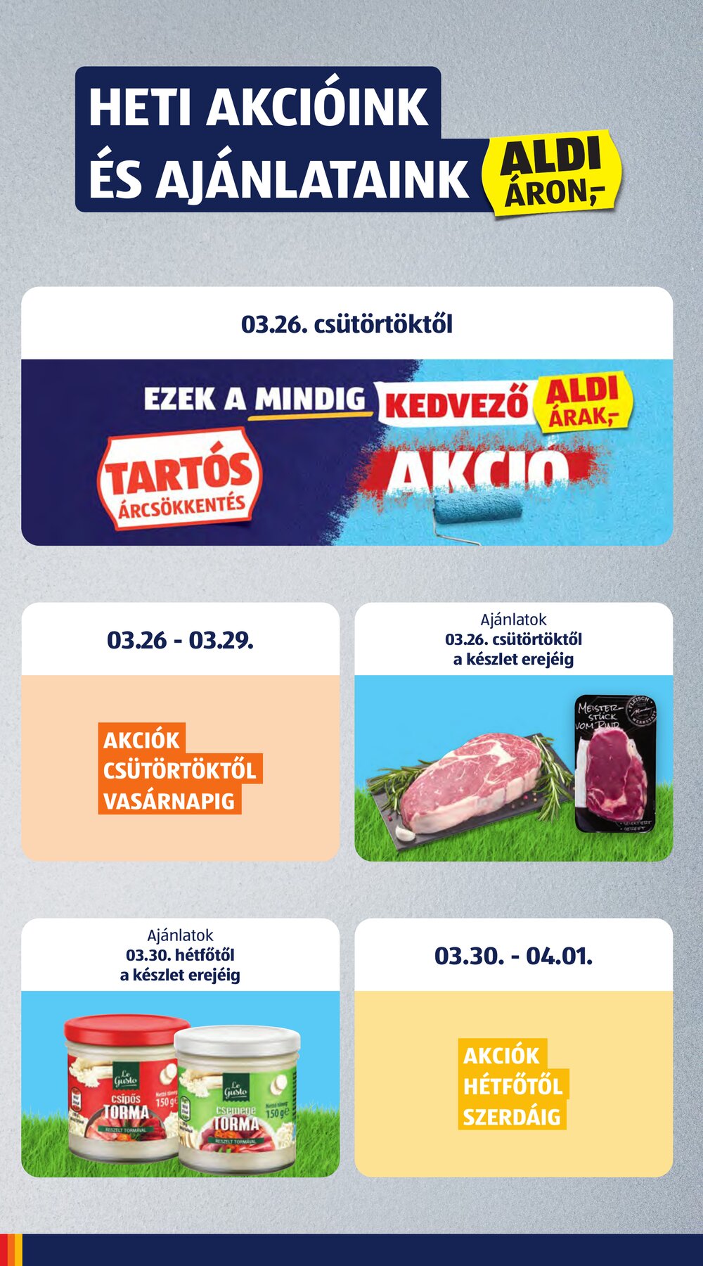 Aldi akciós újság 2026.03.26-tól - 2. oldal.