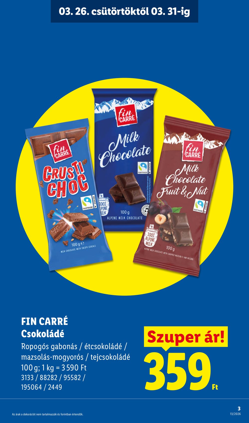 Lidl akciós újság 2026.03.26-tól - 3. oldal.