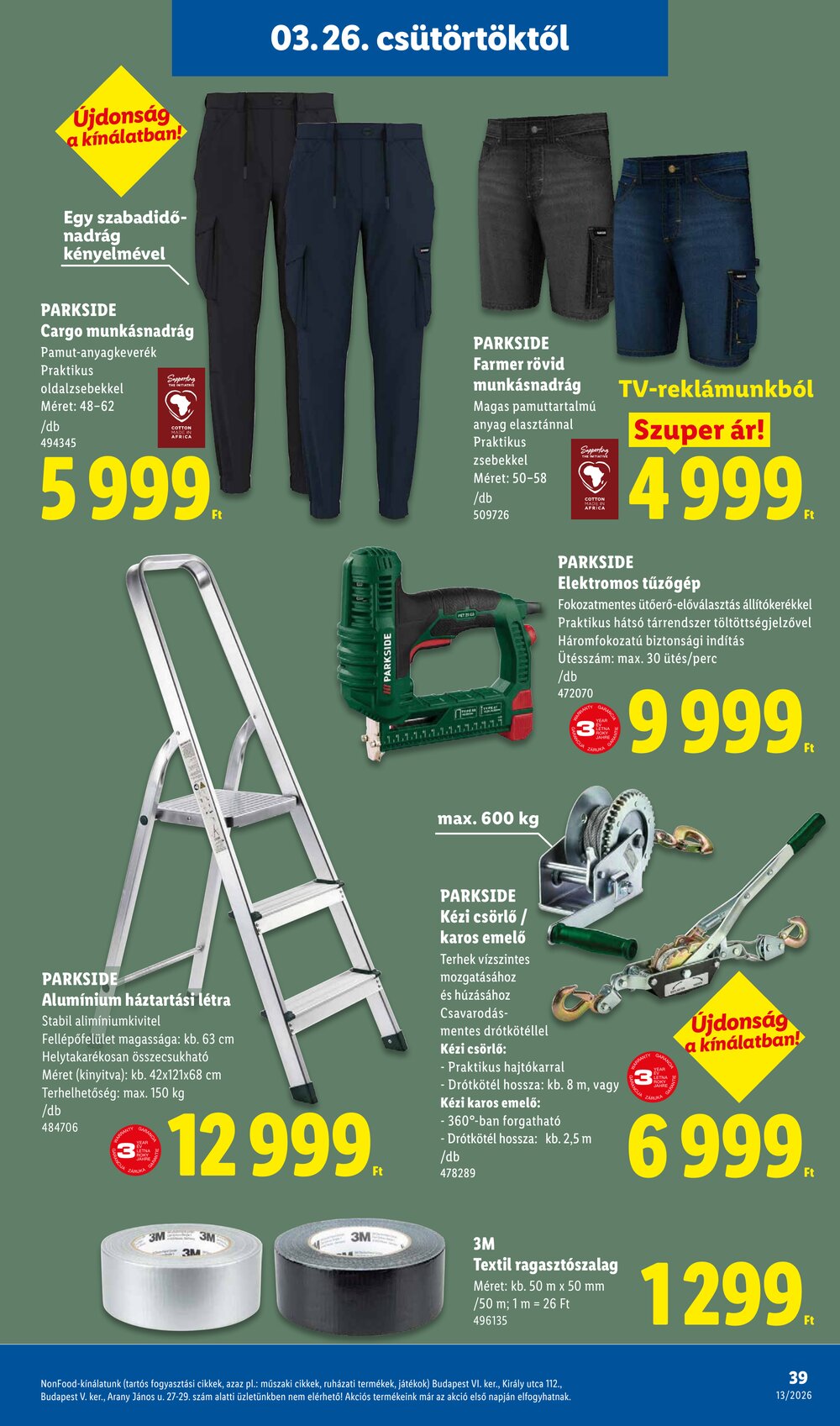 Lidl akciós újság 2026.03.26-tól - 39. oldal.