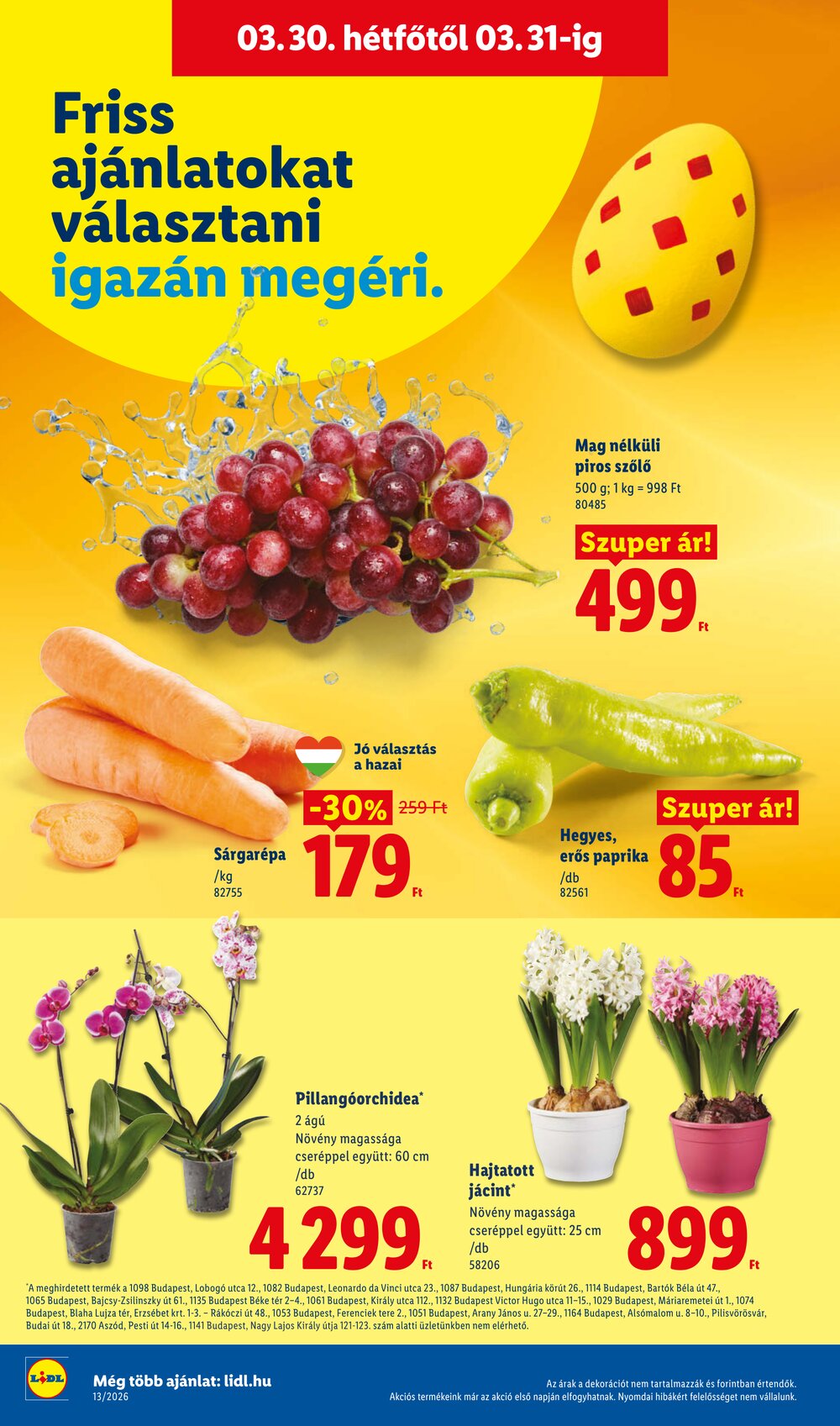Lidl akciós újság 2026.03.26-tól - 62. oldal.
