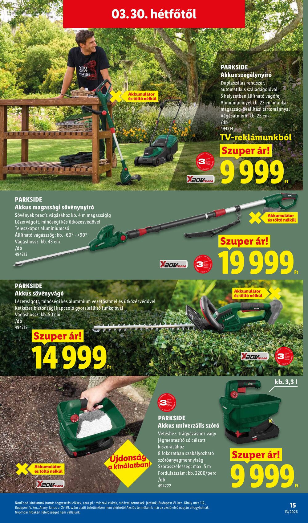 Lidl akciós újság 2026.03.26-tól - 15. oldal.