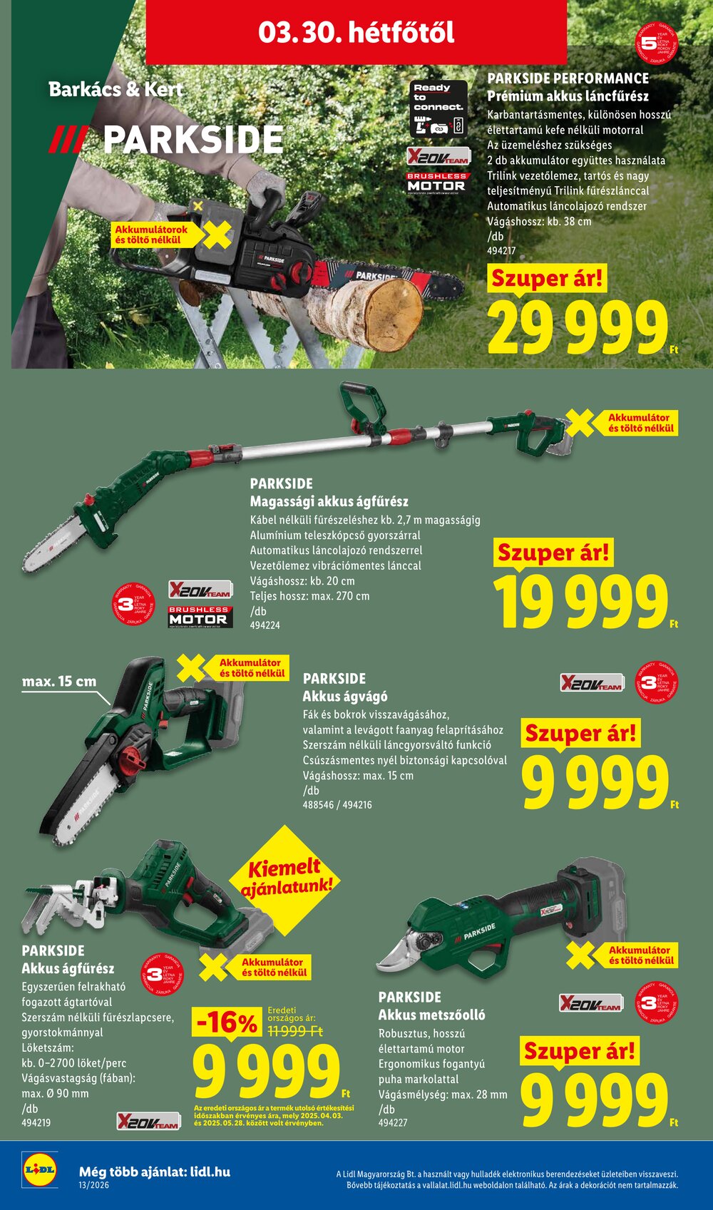 Lidl akciós újság 2026.03.26-tól - 16. oldal.