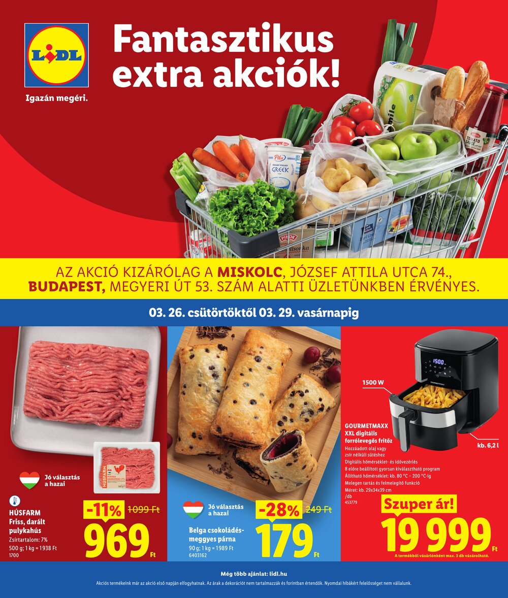 Lidl akciós újság 2026.03.26-tól - 1. oldal.