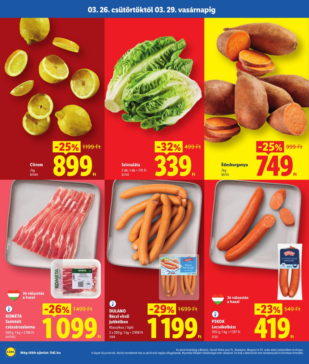 Lidl akciós újság 2026.03.26-tól - 2. oldal.