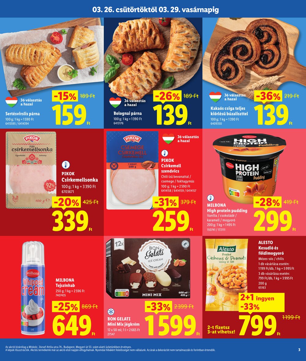 Lidl akciós újság 2026.03.26-tól - 3. oldal.
