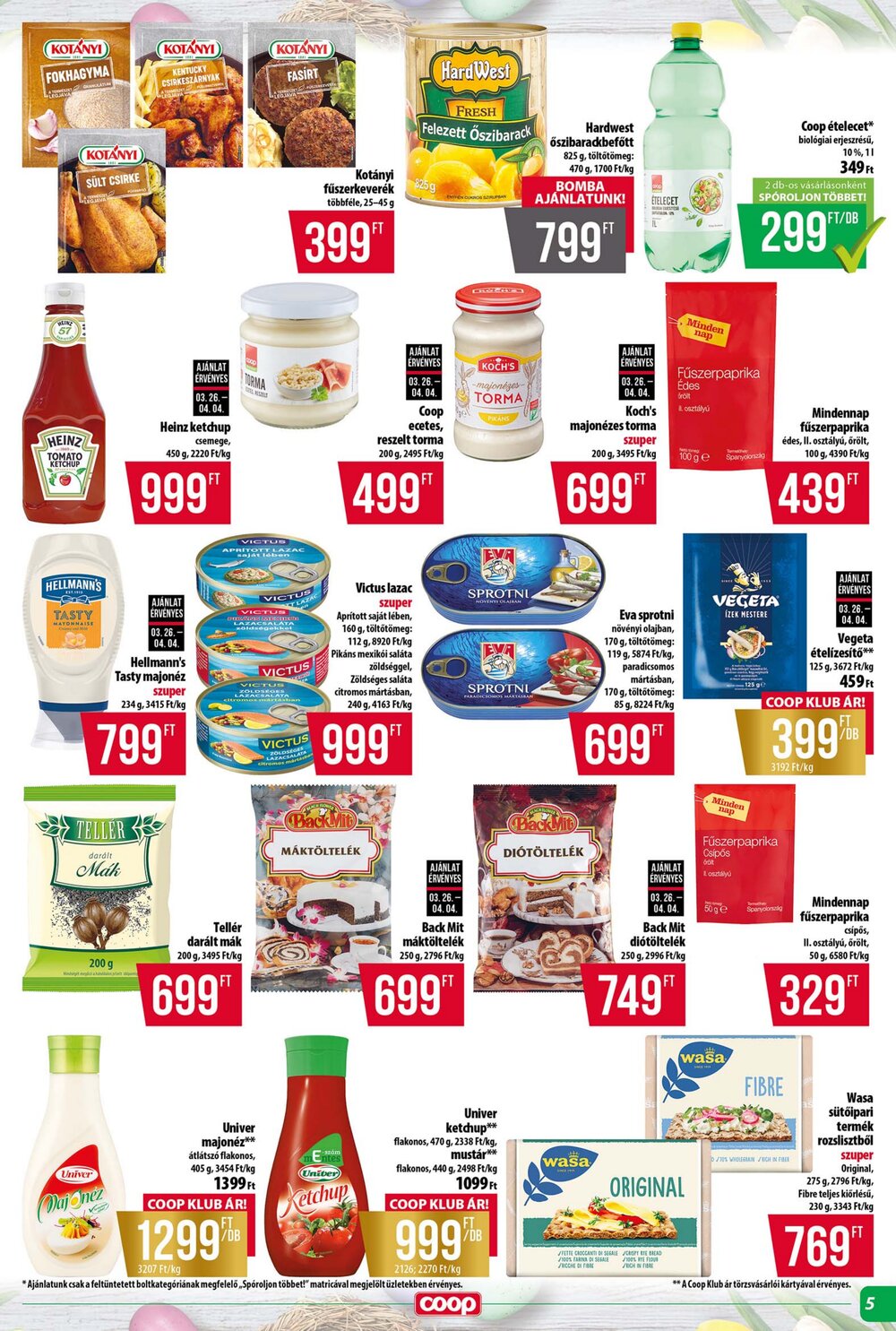 Coop akciós újság 2026.03.26-tól - 5. oldal.