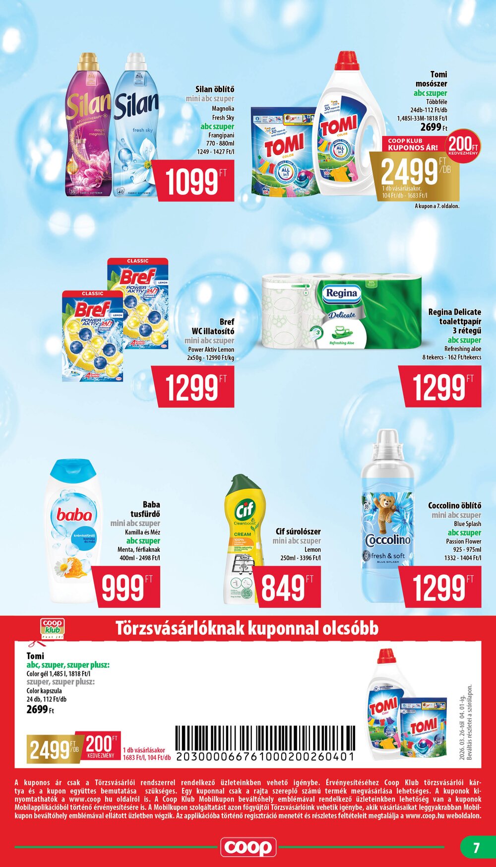 Coop akciós újság 2026.03.26-tól - 7. oldal.