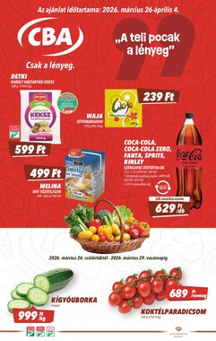 CBA akciós újság 2026.03.26-tól