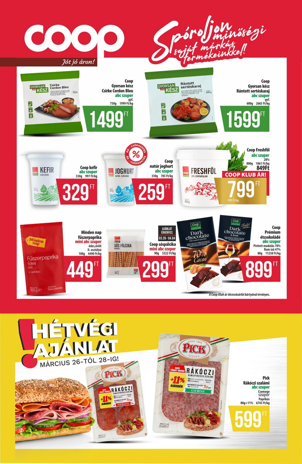 Coop akciós újság 2026.03.26-tól - 9. oldal.
