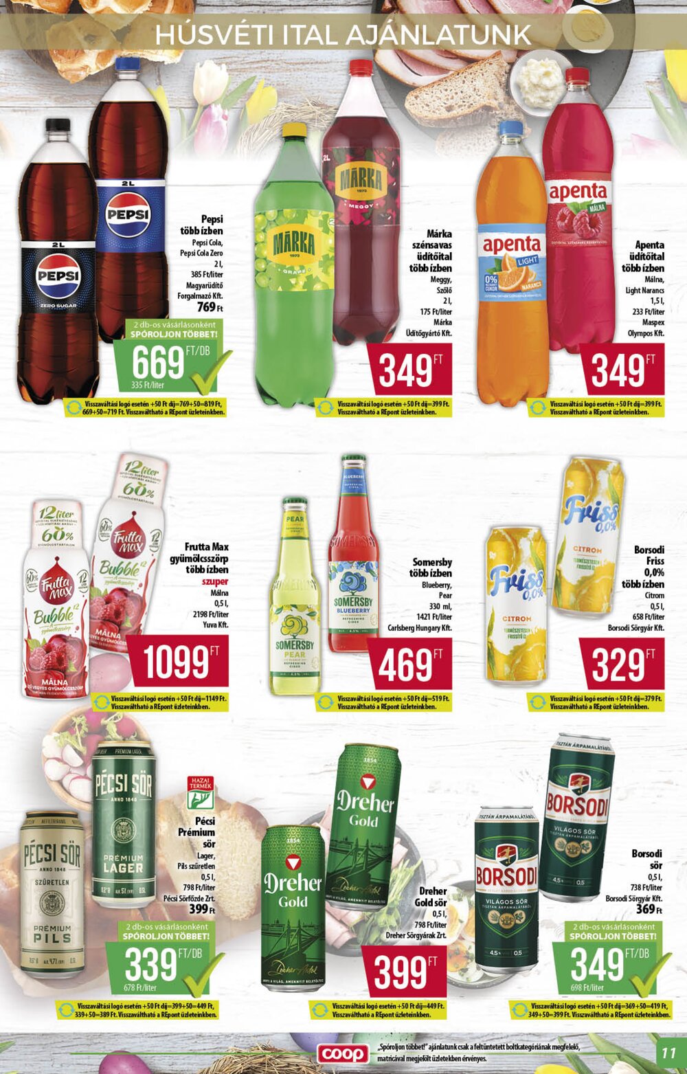 Coop akciós újság 2026.03.26-tól - 11. oldal.