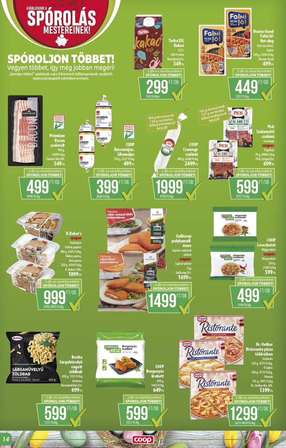 Coop akciós újság 2026.03.26-tól - 14. oldal.
