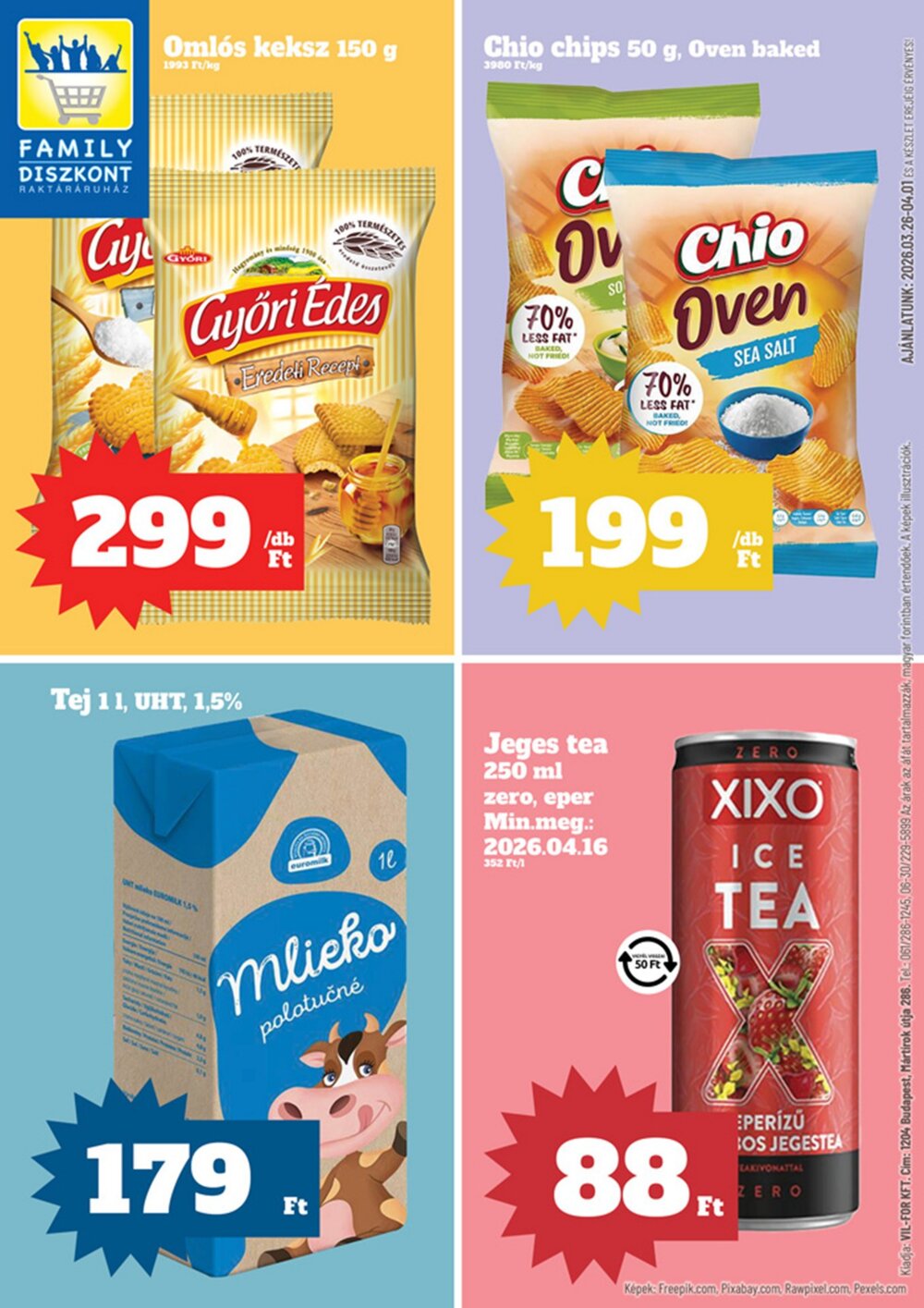 Family Diszkont akciós újság 2026.03.26-tól - 1. oldal.