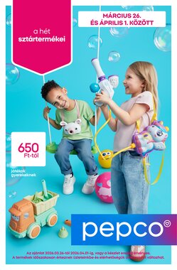 Pepco akciós újság 2026.03.26-tól