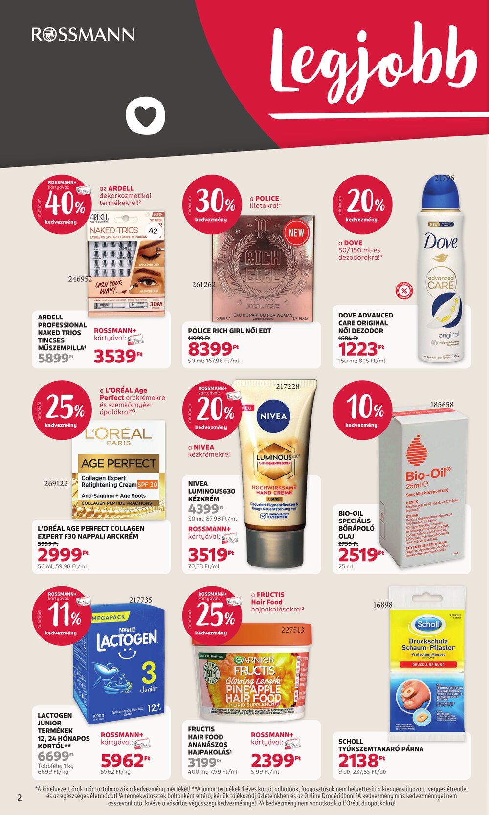 Rossmann akciós újság 2026.03.30-tól - 2. oldal.