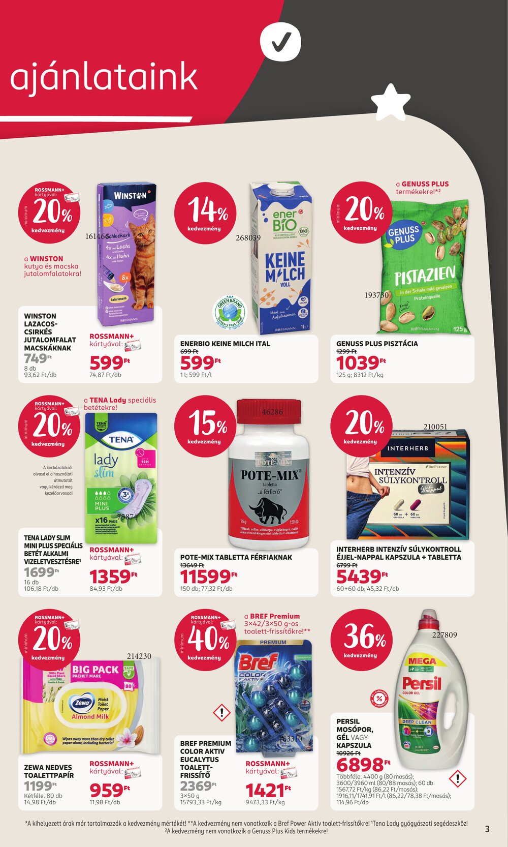 Rossmann akciós újság 2026.03.30-tól - 3. oldal.