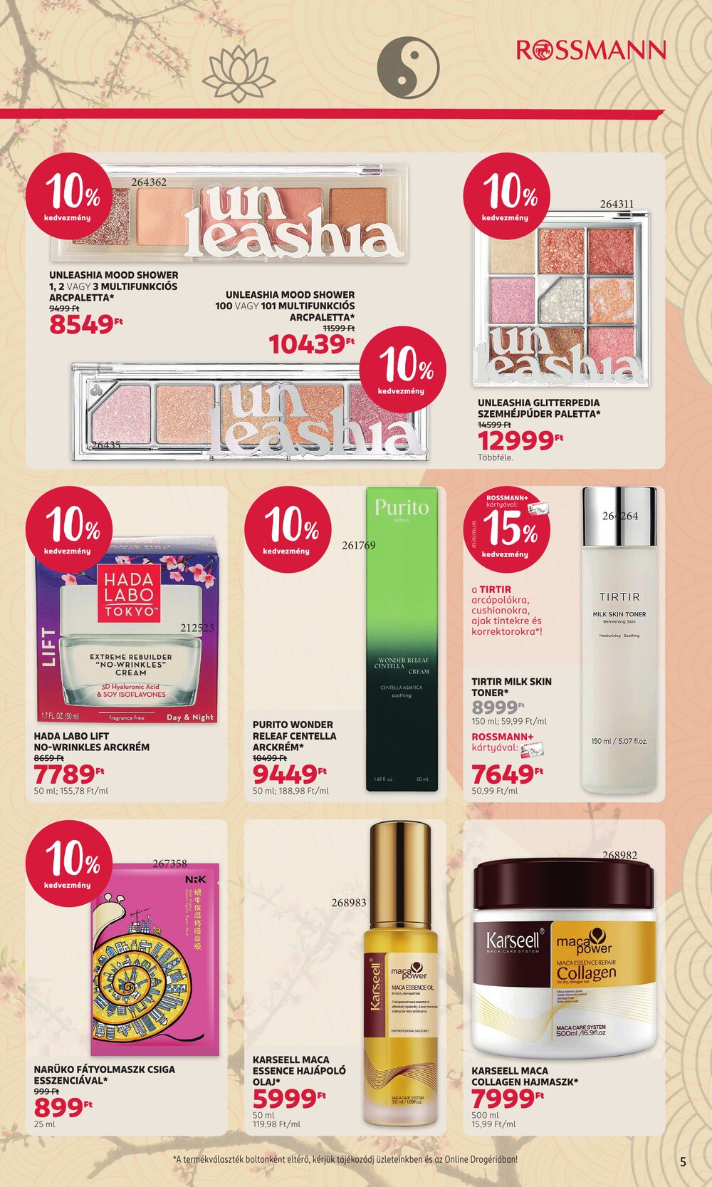 Rossmann akciós újság 2026.03.30-tól - 5. oldal.