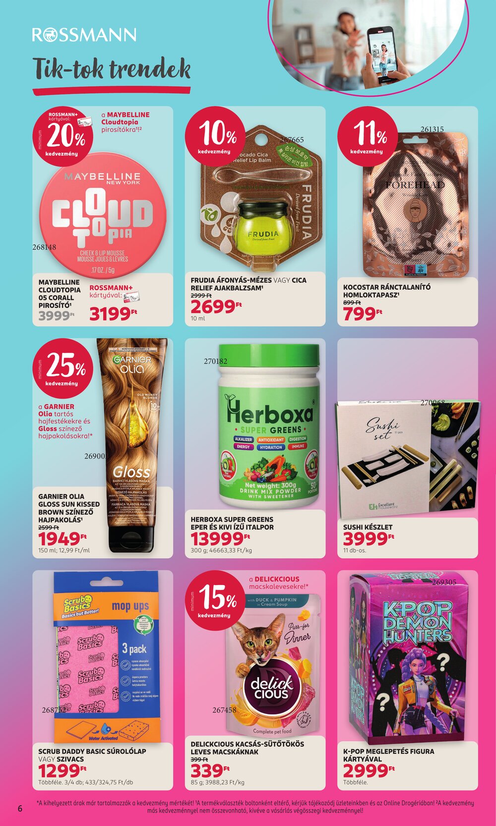 Rossmann akciós újság 2026.03.30-tól - 6. oldal.