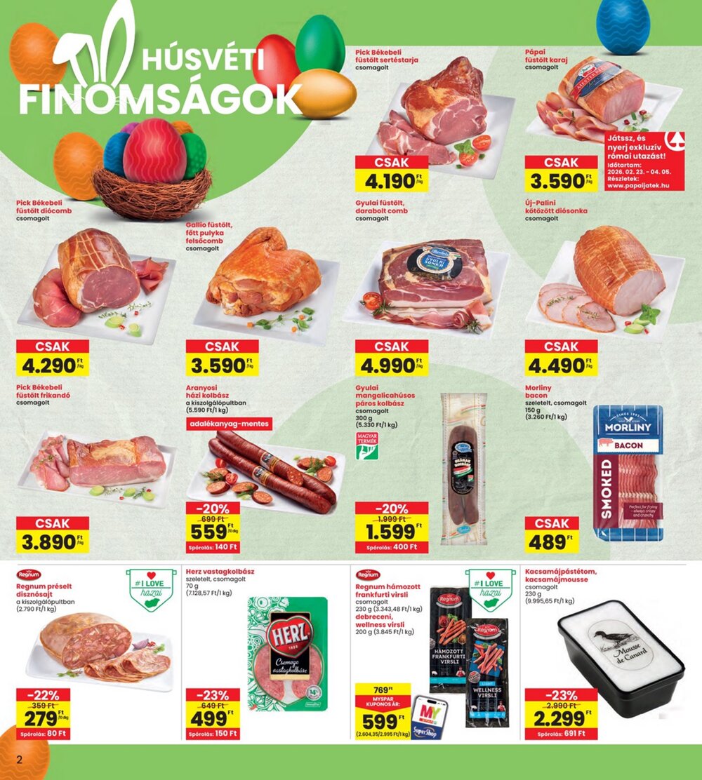 Interspar akciós újság 2026.03.31-től - 2. oldal.