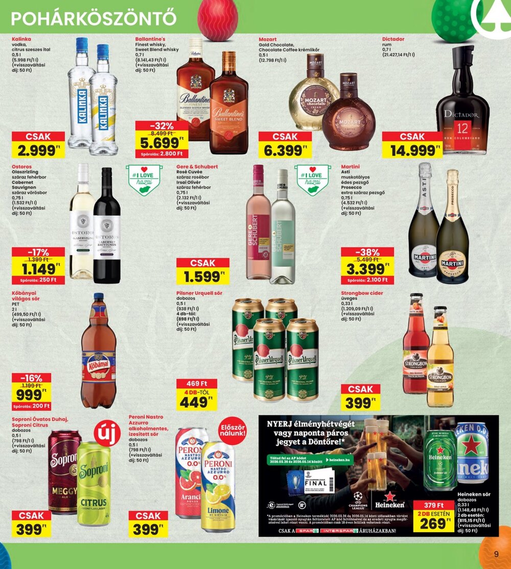 Interspar akciós újság 2026.03.31-től - 9. oldal.