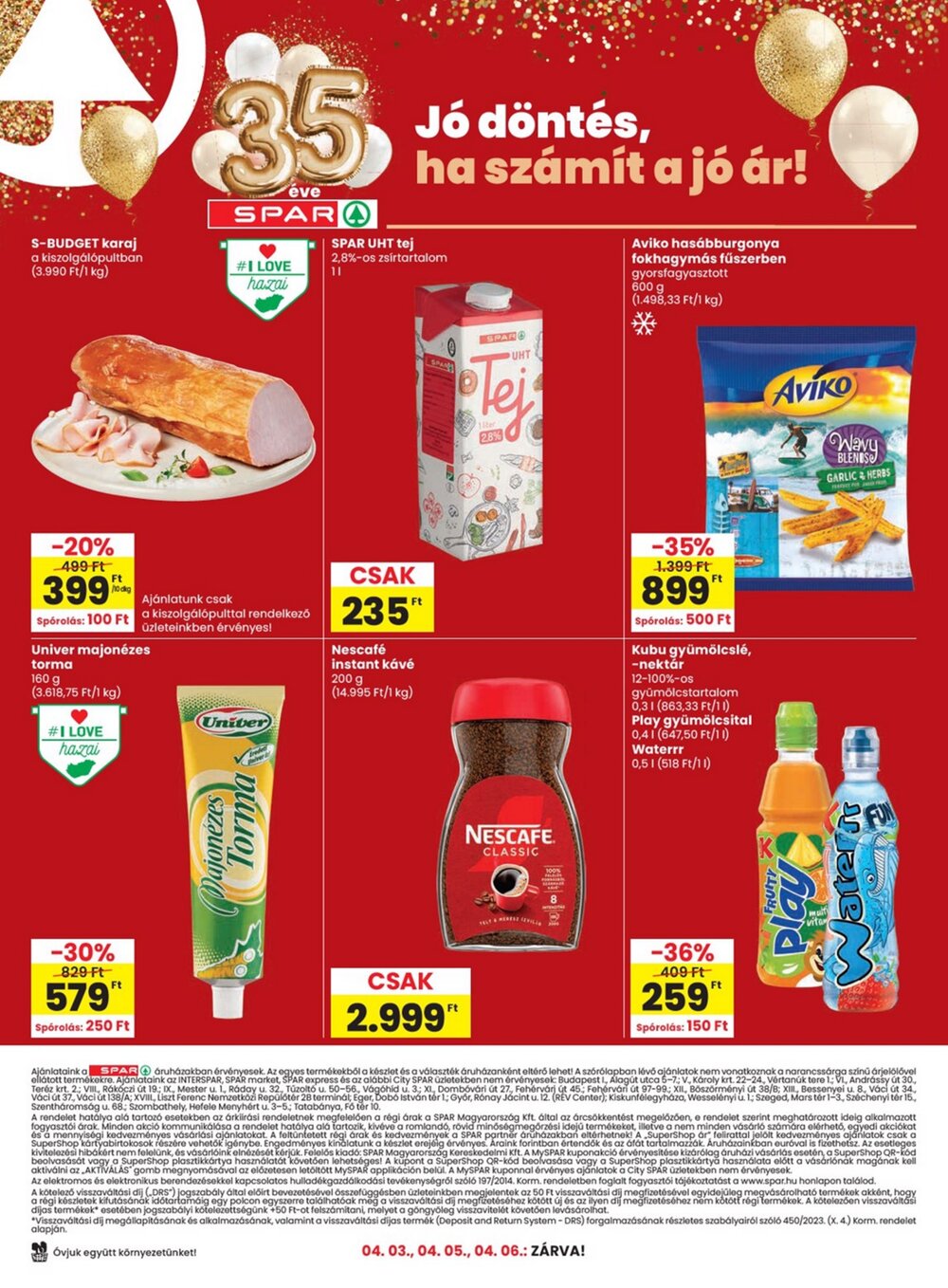 Spar akciós újság 2026.03.31-től - 12. oldal.