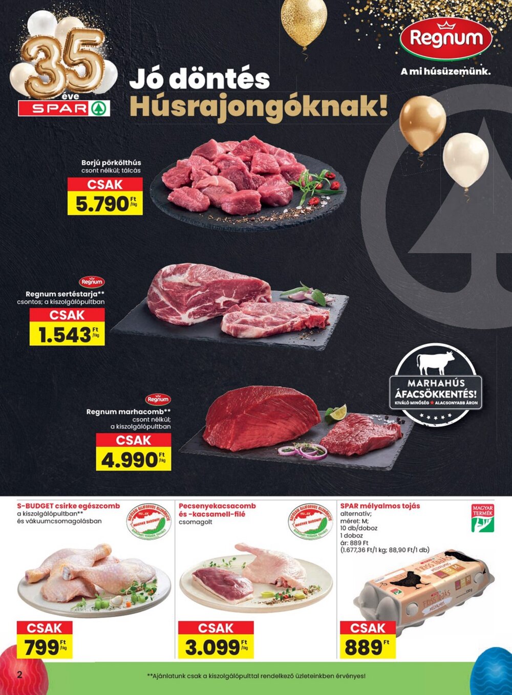 Spar akciós újság 2026.03.31-től - 2. oldal.