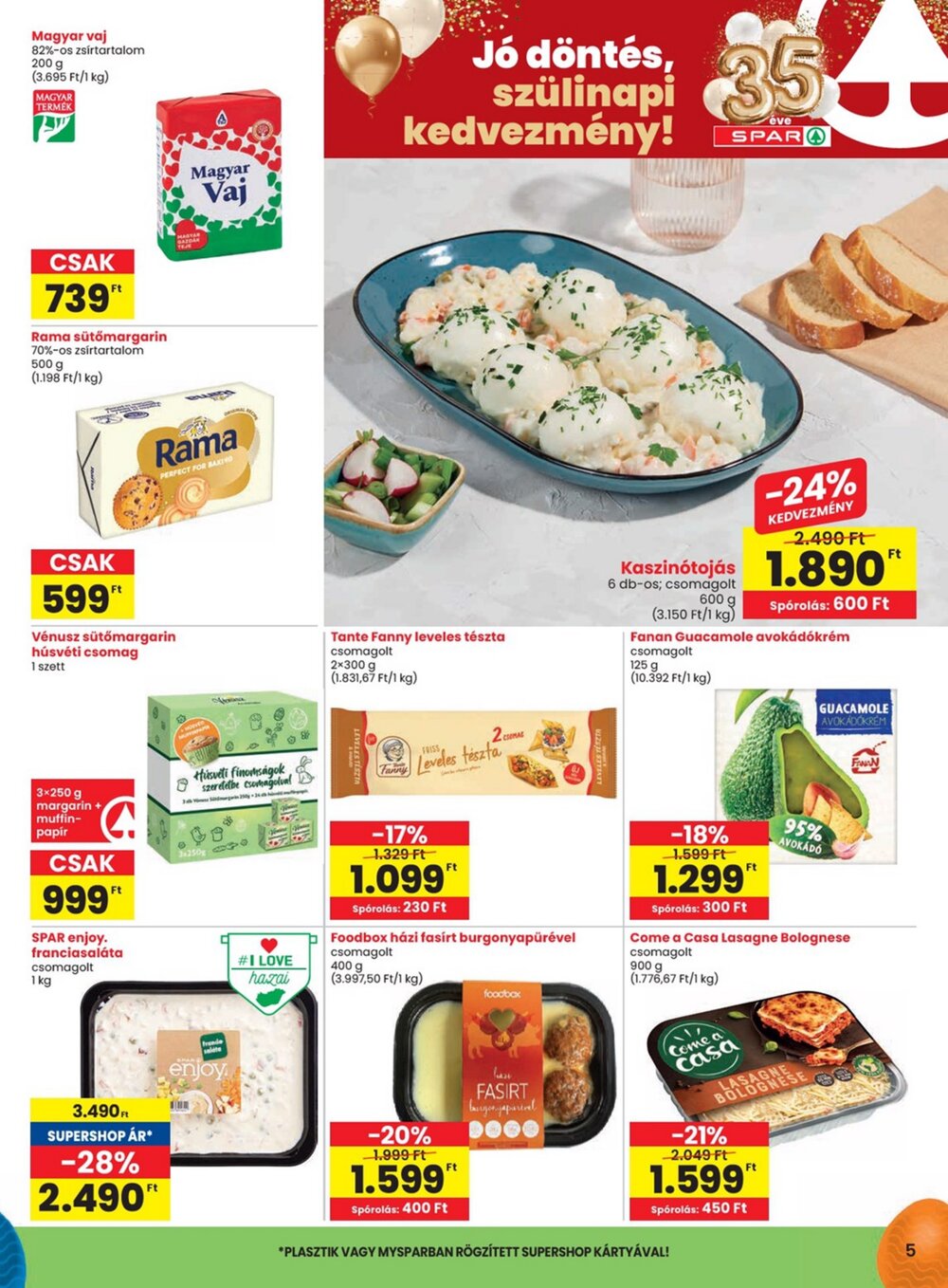 Spar akciós újság 2026.03.31-től - 5. oldal.