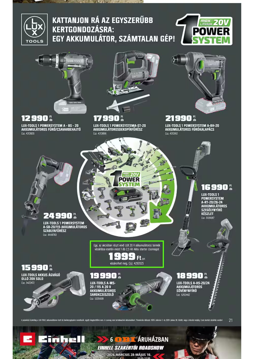 OBI akciós újság 2026.03.31-től - 19. oldal.