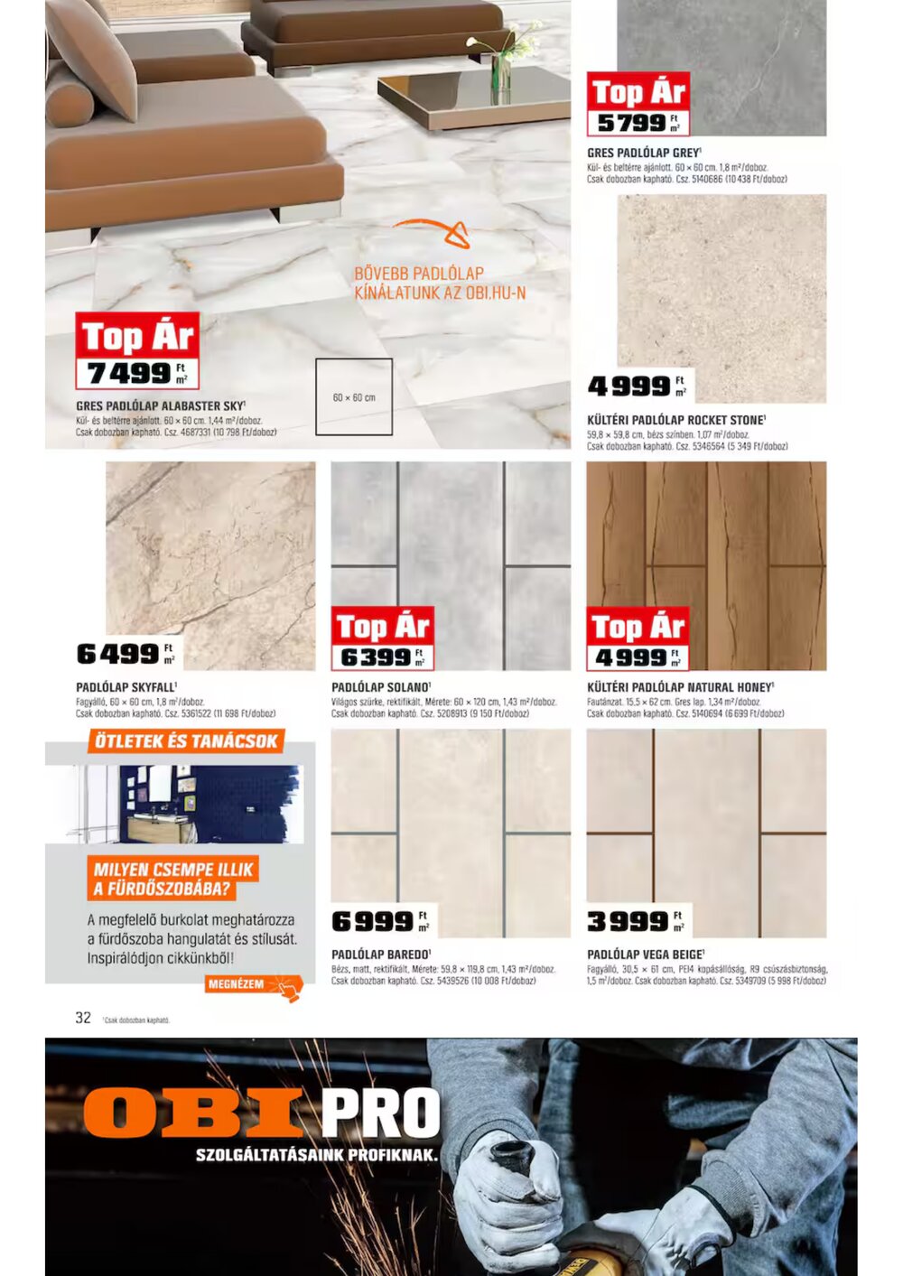 OBI akciós újság 2026.03.31-től - 29. oldal.