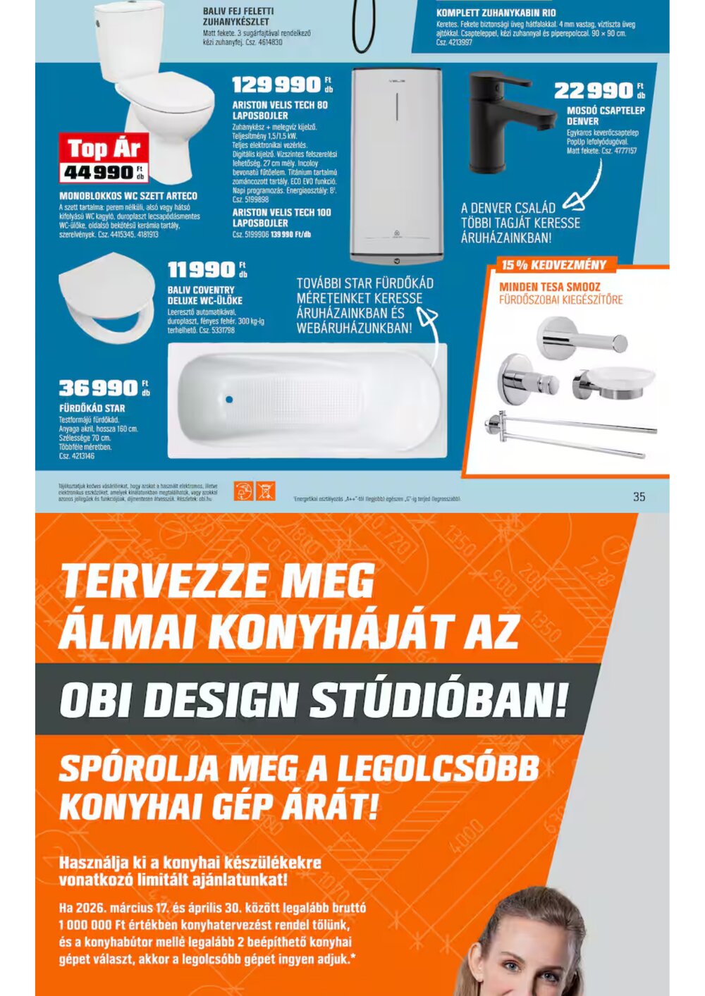 OBI akciós újság 2026.03.31-től - 32. oldal.