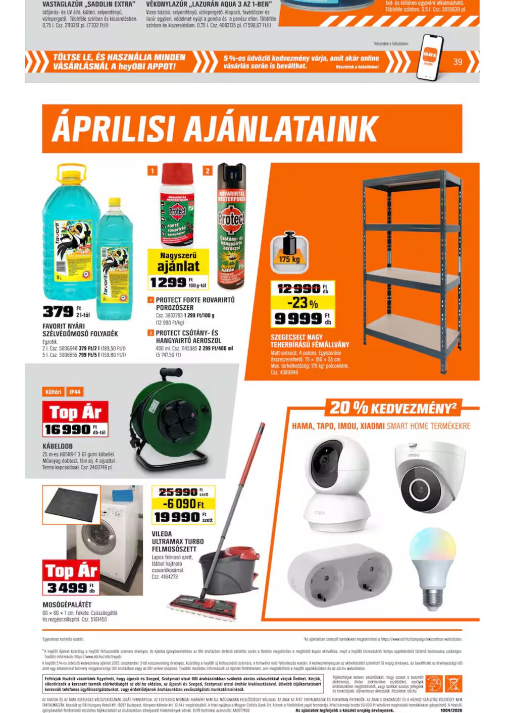 OBI akciós újság 2026.03.31-től - 36. oldal.