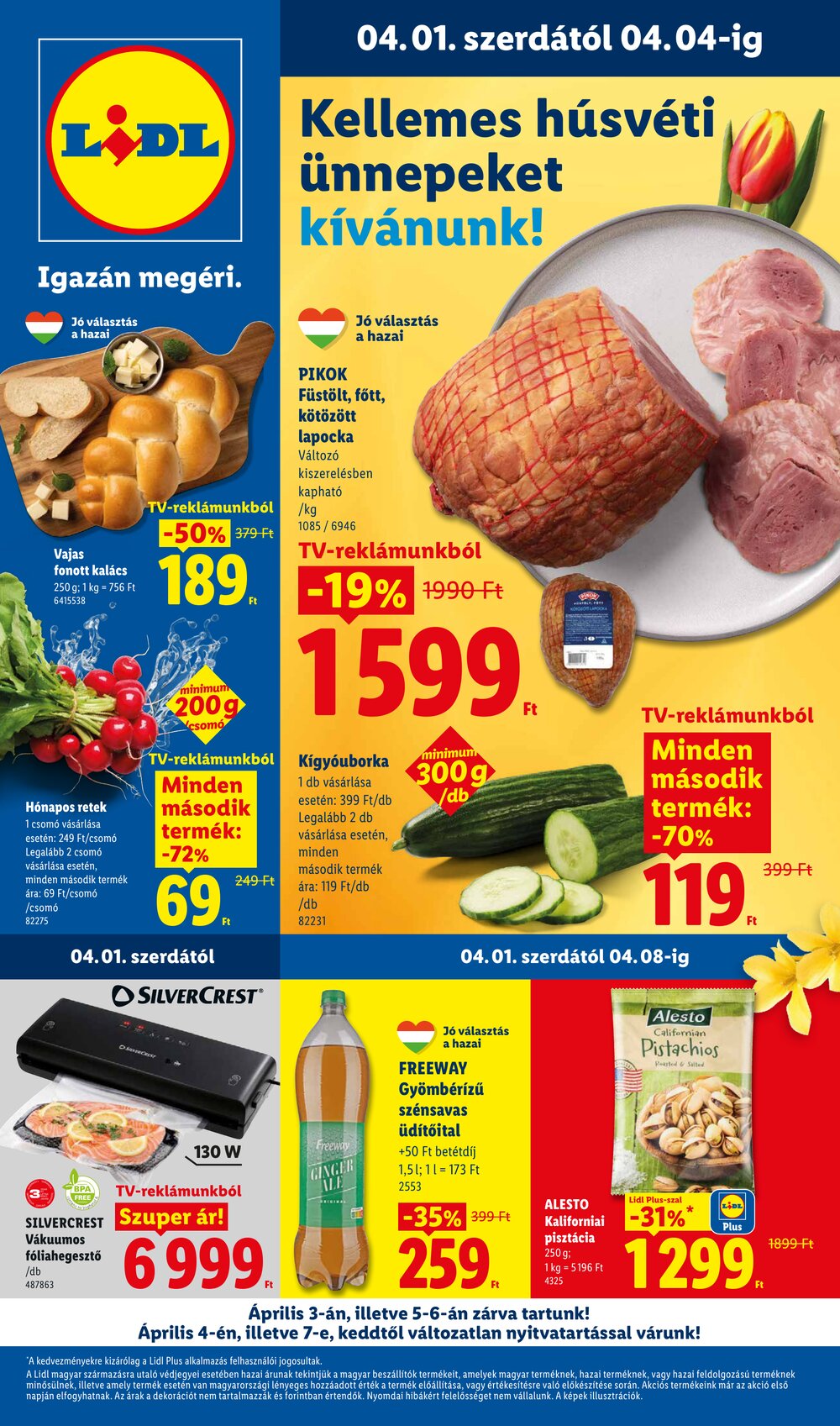 Lidl akciós újság 2026.04.01-től - 1. oldal.