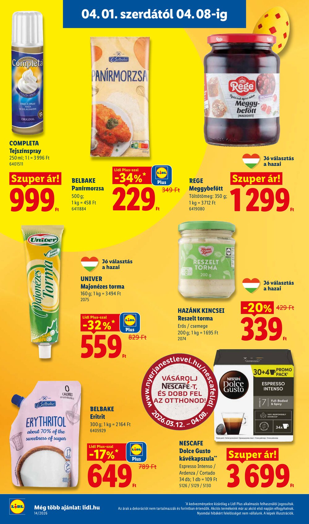 Lidl akciós újság 2026.04.01-től - 12. oldal.