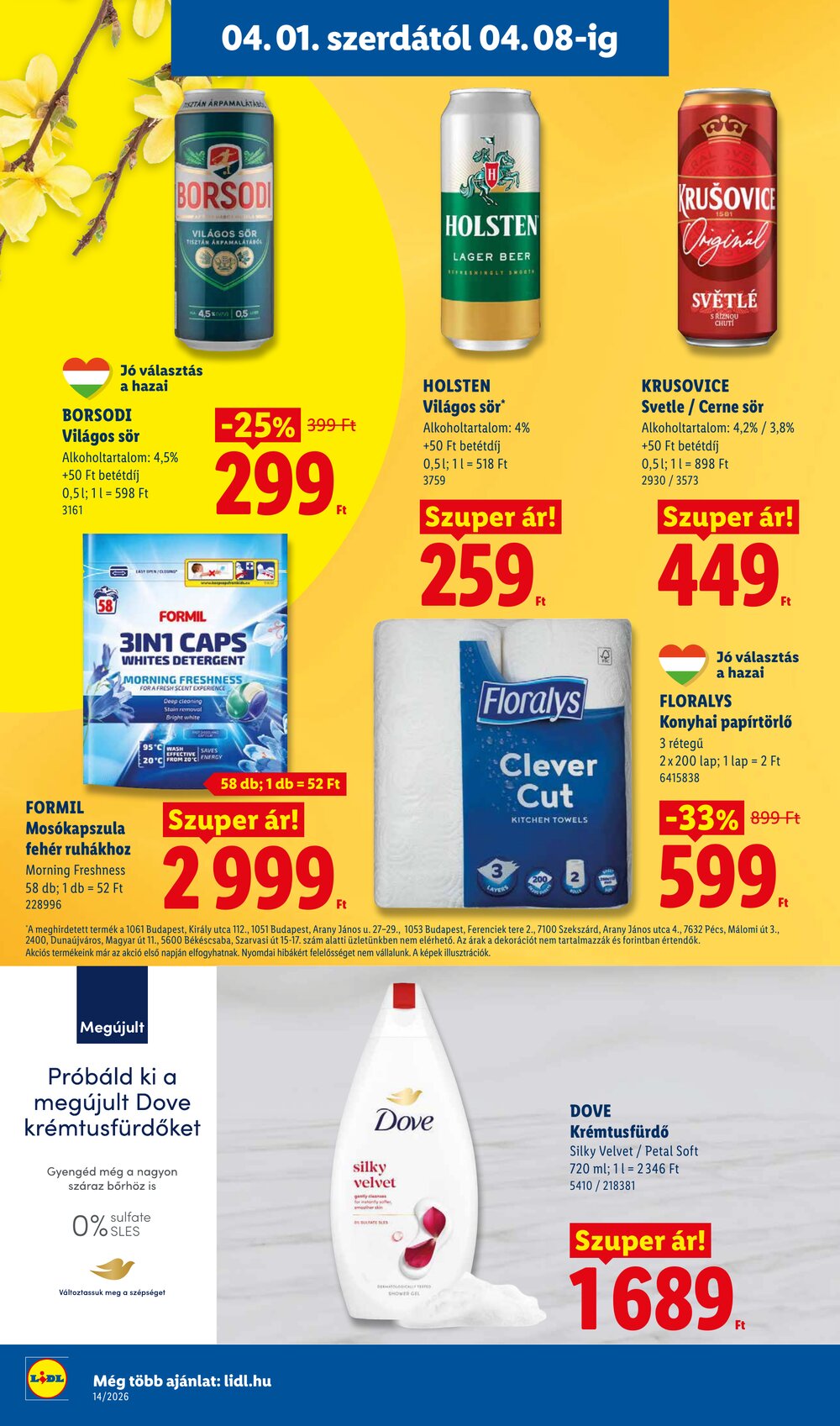 Lidl akciós újság 2026.04.01-től - 14. oldal.