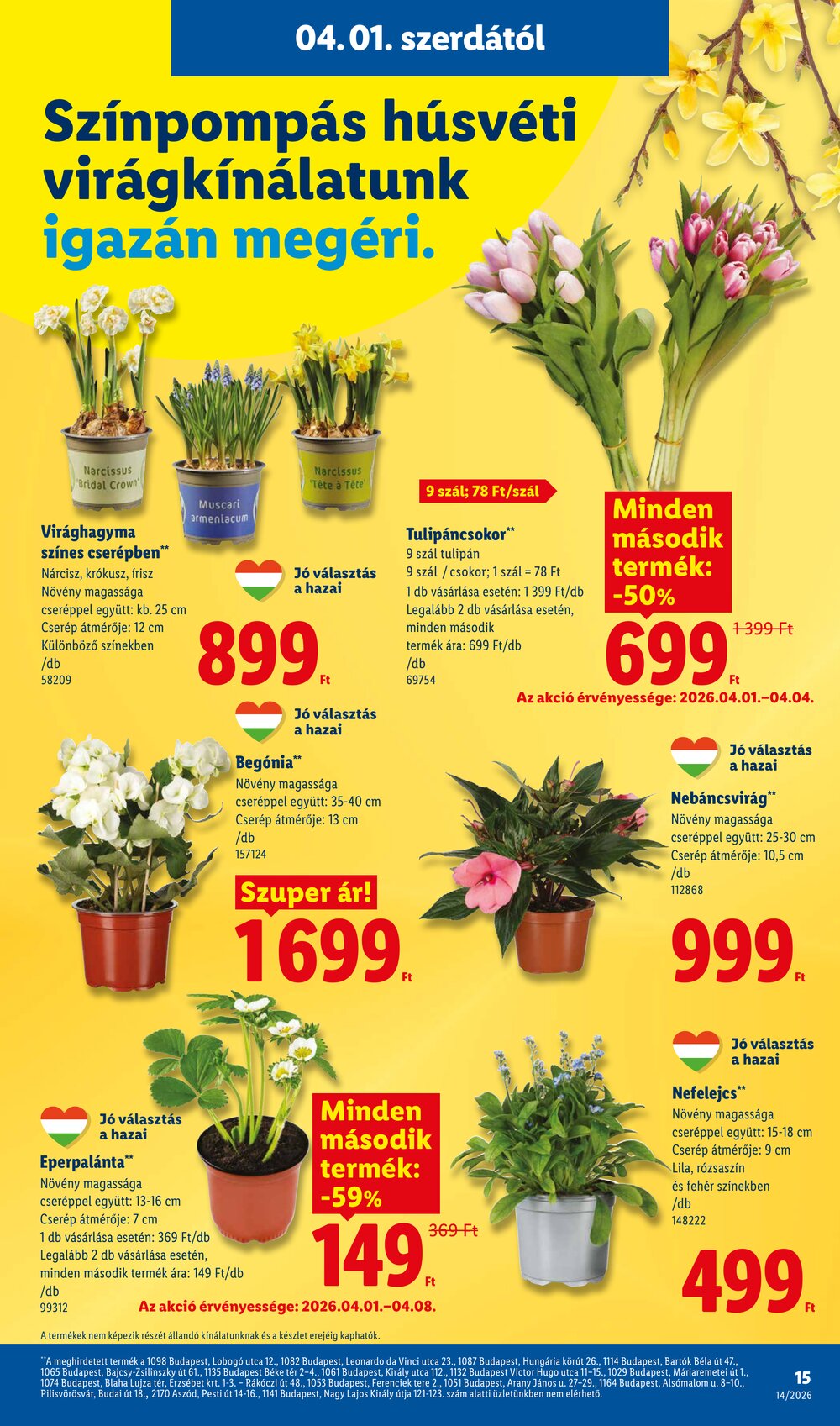 Lidl akciós újság 2026.04.01-től - 15. oldal.