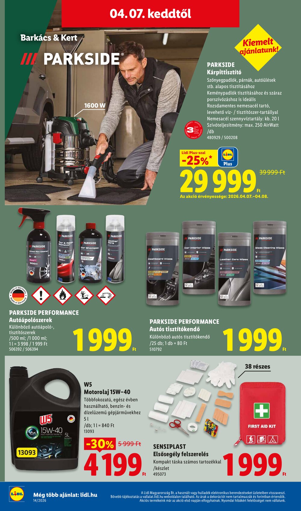 Lidl akciós újság 2026.04.01-től - 36. oldal.